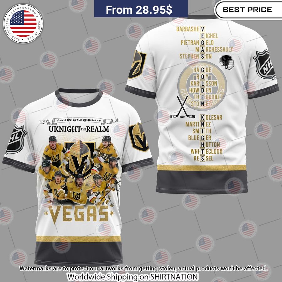Vegas Golden Knights Uknight The Realm T Shirt You look so healthy and fit