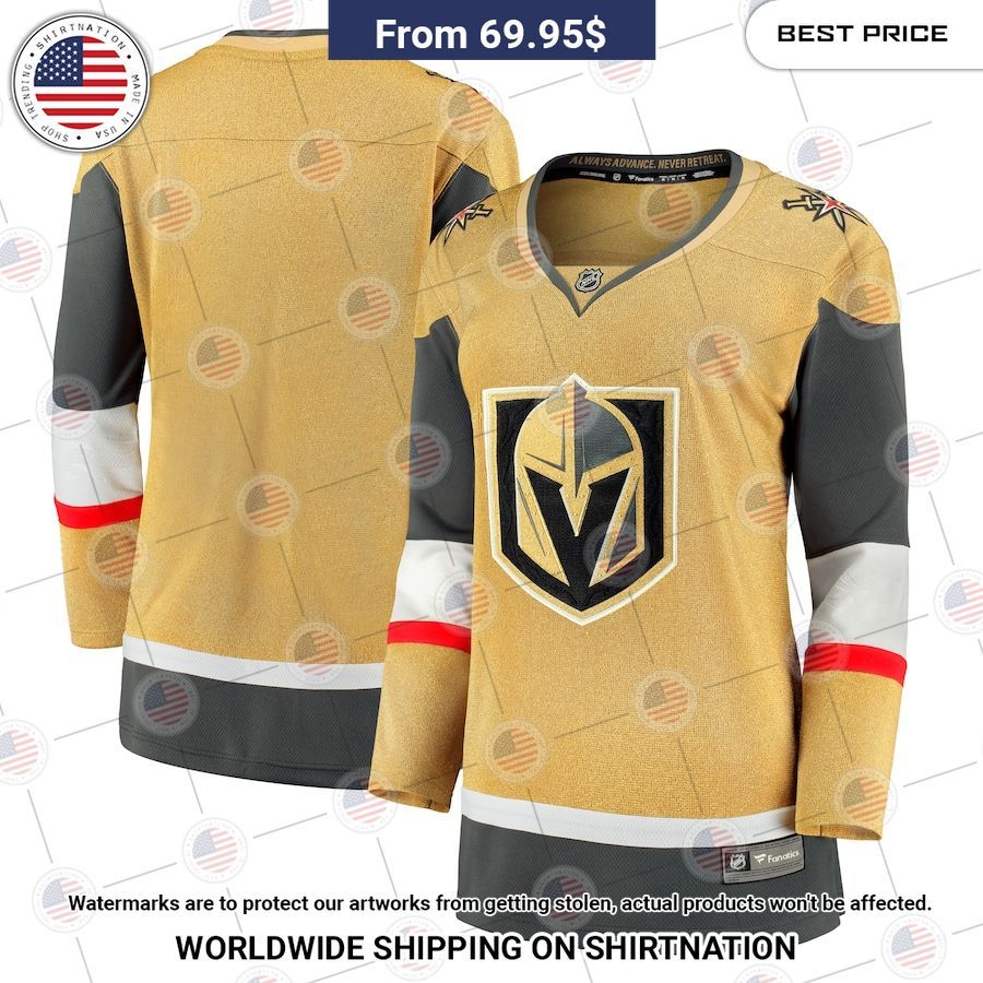 Vegas Golden Knights Womens Home Gold Hockey Jersey You look fresh in nature