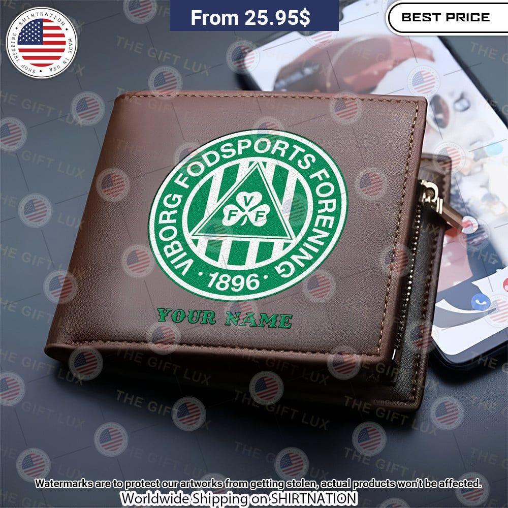Viborg Fodsports Forening Personalized Leather Wallet Heroine