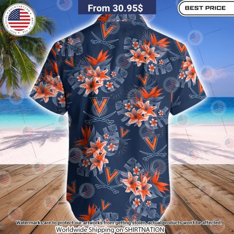 Virginia Cavaliers Football Hawaiian Shirt Rocking picture