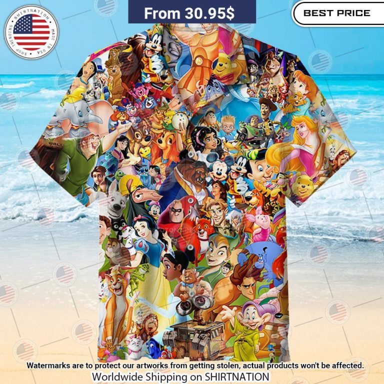 Walt Disney Hawaiian Shirt Cutting dash