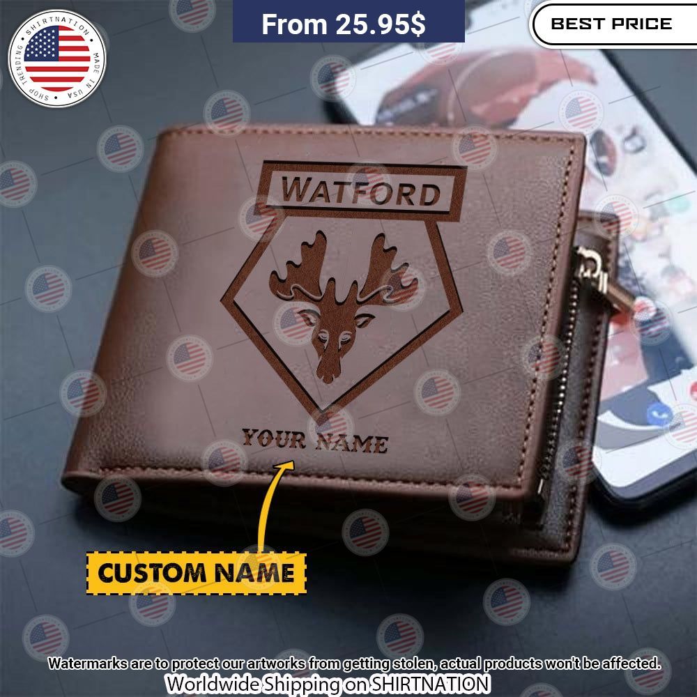 Watford Personalized Leather Wallet Rocking picture