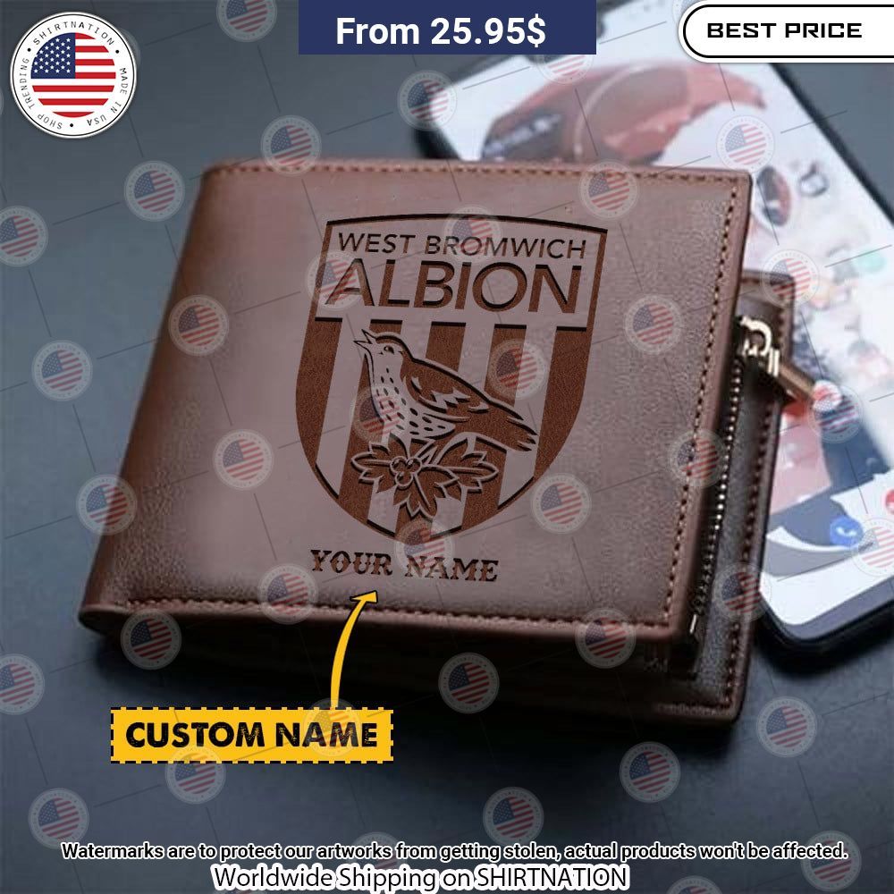 West Bromwich Albion Personalized Leather Wallet Heroine