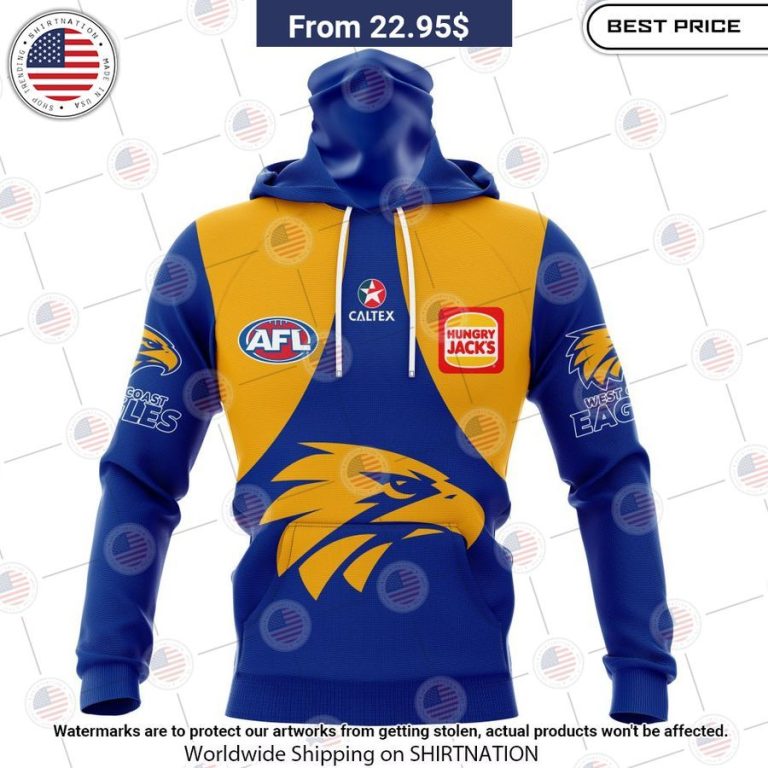 West Coast Eagles Home 2023 Custom Shirt Wow, cute pie