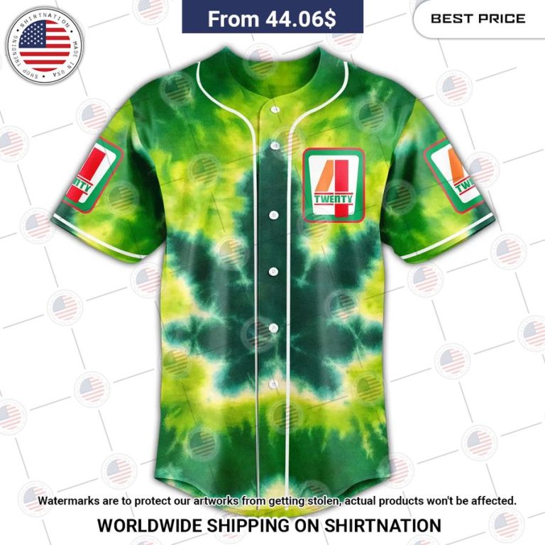 7E 420 Tiedye Baseball Jersey Cool look bro