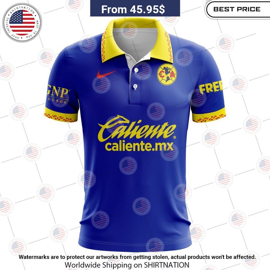 America 2023 2024 Away Liga MX Custom Polo Best click of yours