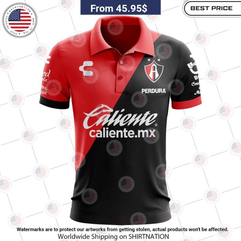 Atlas F.C 2023 2024 Home Liga MX Custom Polo Studious look