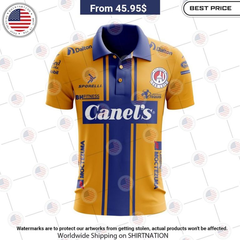 Atletico San Luis 2023 2024 Away Liga MX Custom Polo Cutting dash