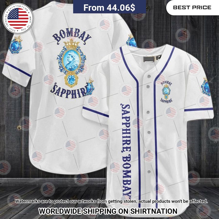 Bombay Sapphire Baseball Jersey Hey! Your profile picture is awesome