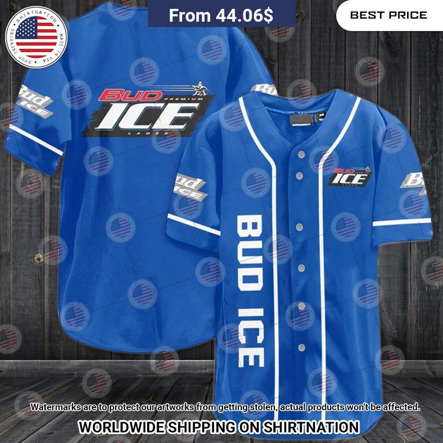 Bud ice Baseball Jersey This picture is worth a thousand words.