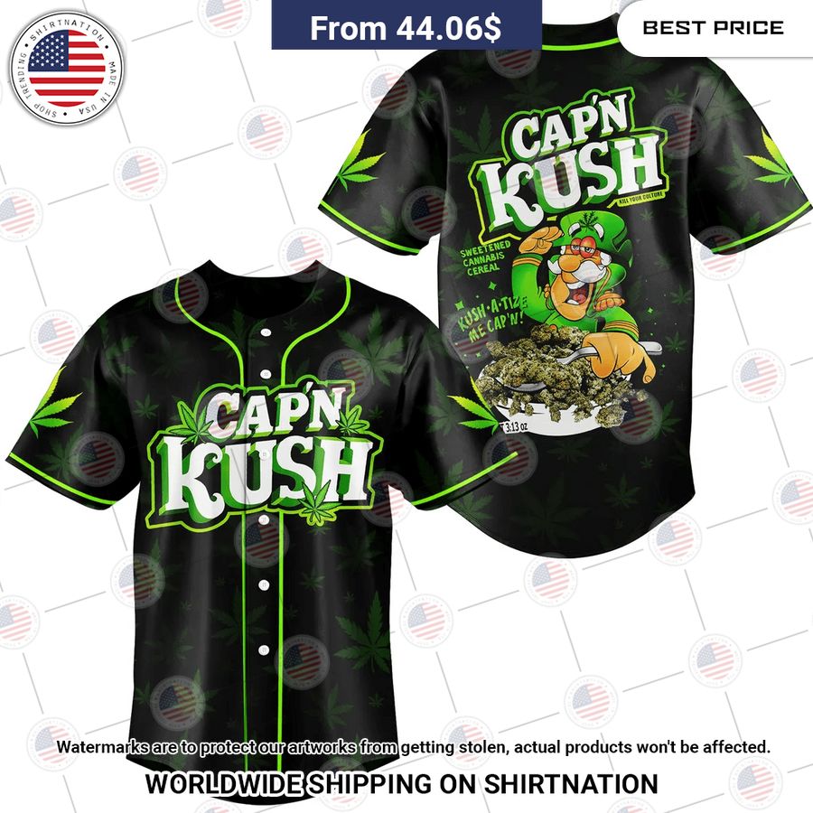 Cap'N Kush Baseball Jersey Such a charming picture.