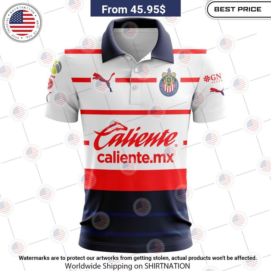 Chivas Guadalajara 20232024 Away Liga MX Custom Polo • Shirtnation