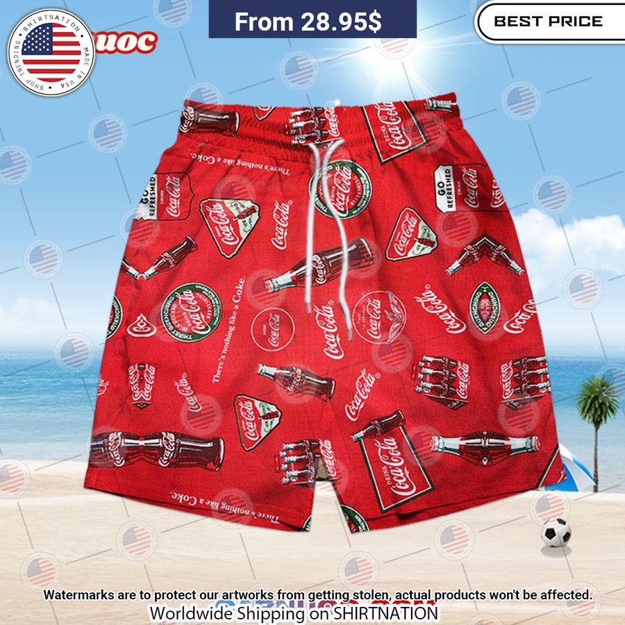 Coca Cola Beach Shorts The power of beauty lies within the soul.