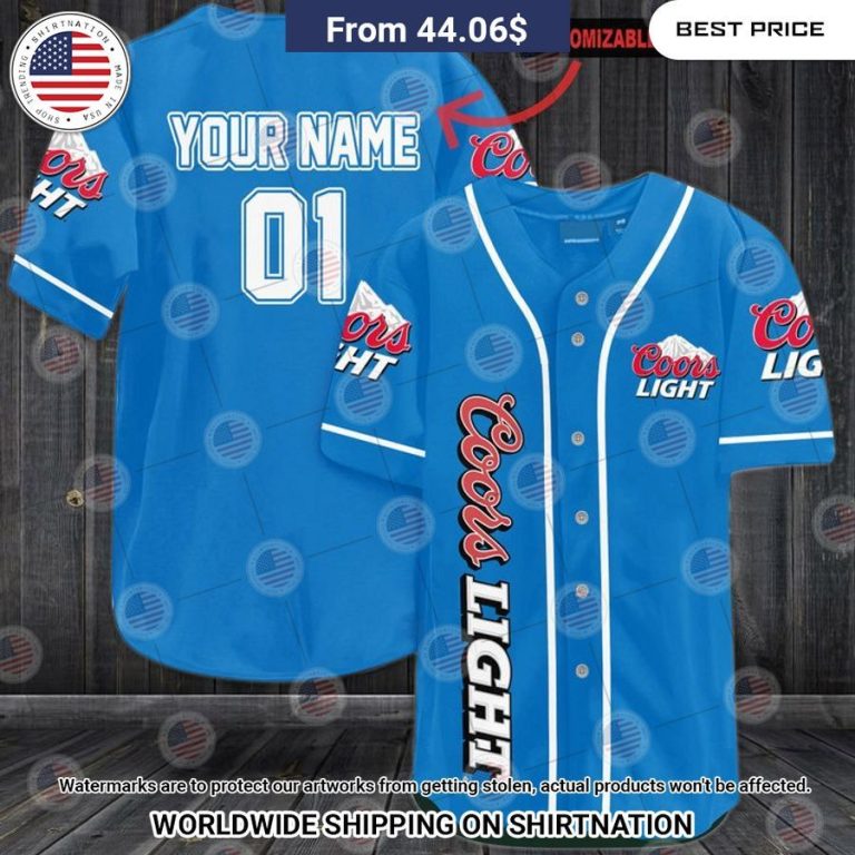 Coors Light Custom Baseball Jersey I like your hairstyle