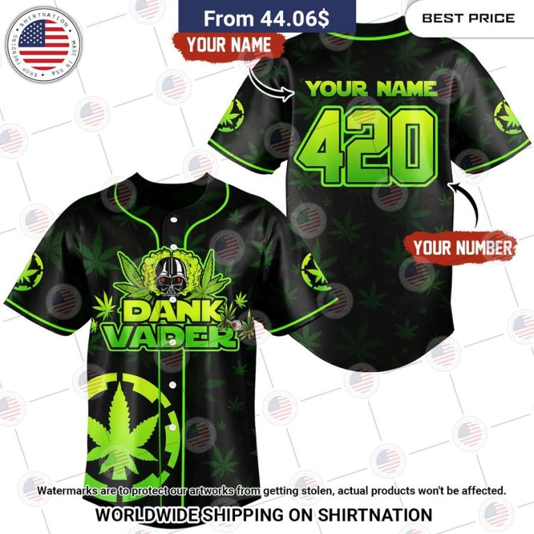 Custom Dankvader 420 Baseball Jersey Rocking picture