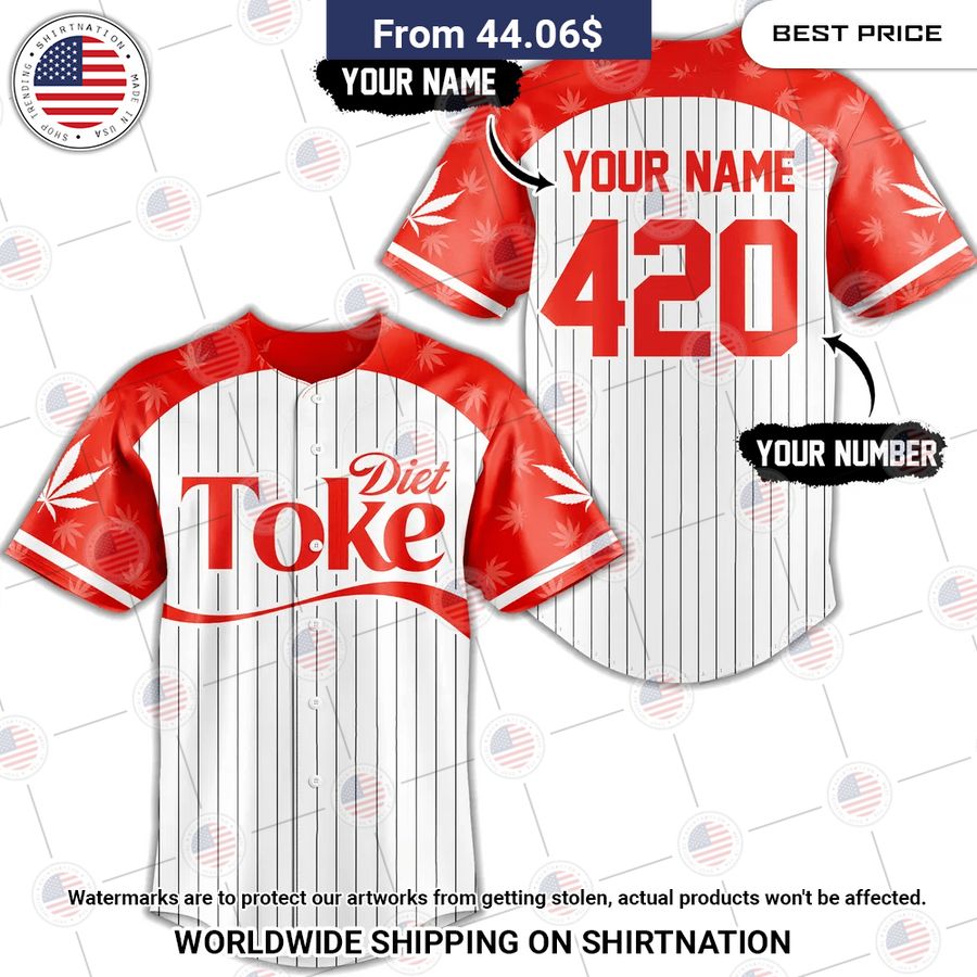 Custom Diet Toke 420 Baseball Jersey Is this your new friend?