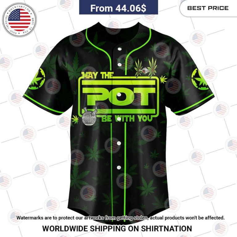 Custom May The Pot Be With You Aop Baseball Jersey Nice bread, I like it