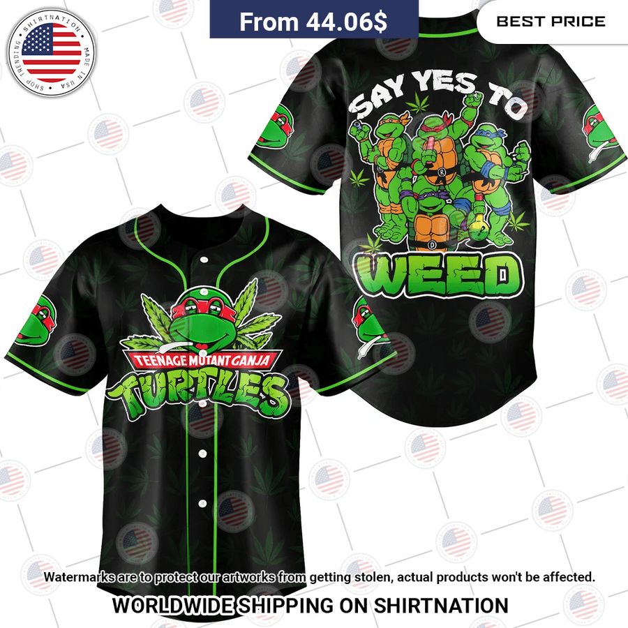 ganja turtles say yes to weed baseball jersey 2 290.jpg