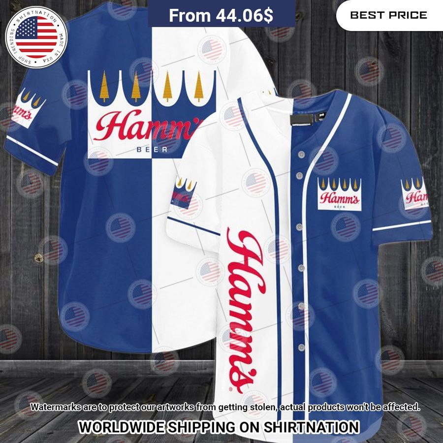 Hamm's Beer Baseball Jersey You look beautiful forever