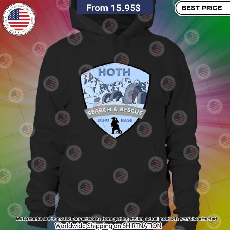 Hoth Search And Rescue Echo Base Hoodie Nice shot bro