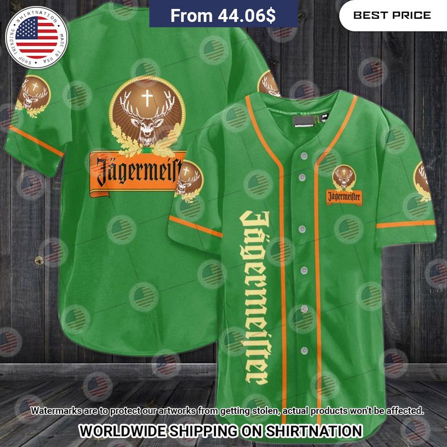 Jagermeister Baseball Jersey Handsome as usual