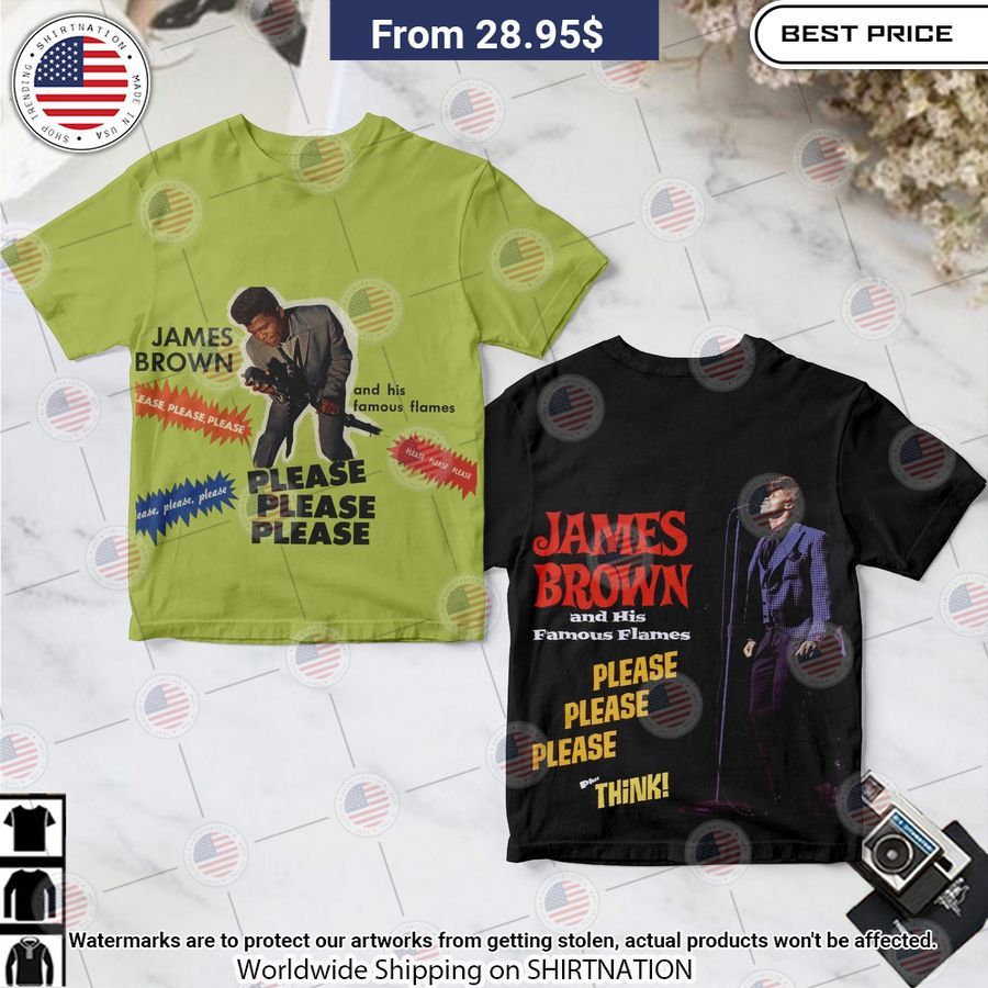 James Brown Please Please Please Shirt Mesmerising