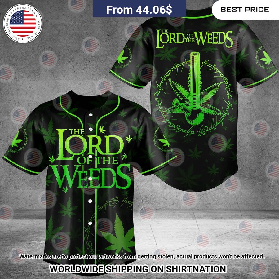 Lord Of The Weed Baseball Jersey Wow, cute pie