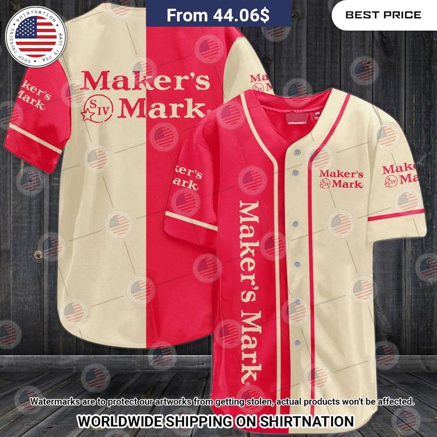 Maker's Mark Baseball Jersey Wow! What a picture you click