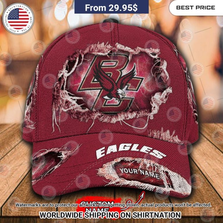 NCAA Boston College Eagles football Custom Cap Nice shot bro