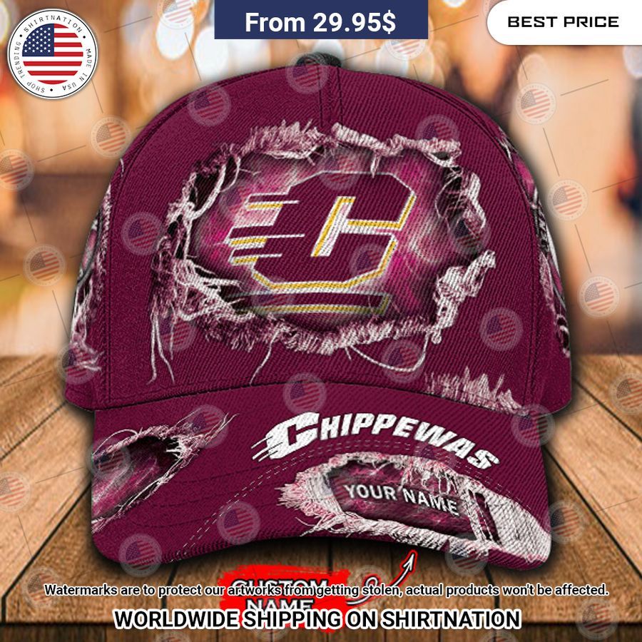 NCAA Central Michigan Chippewas Custom Cap Stand easy bro