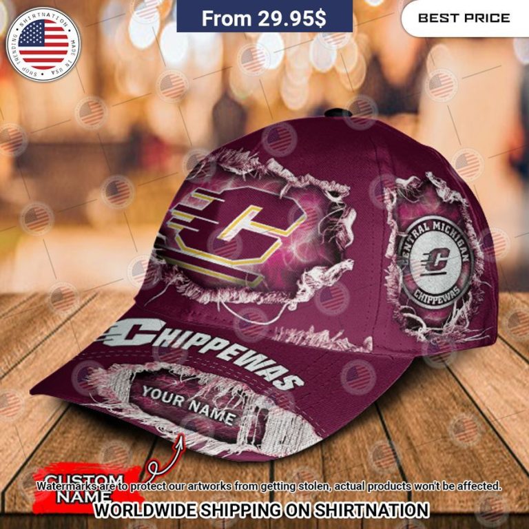 NCAA Central Michigan Chippewas Custom Cap Our hard working soul