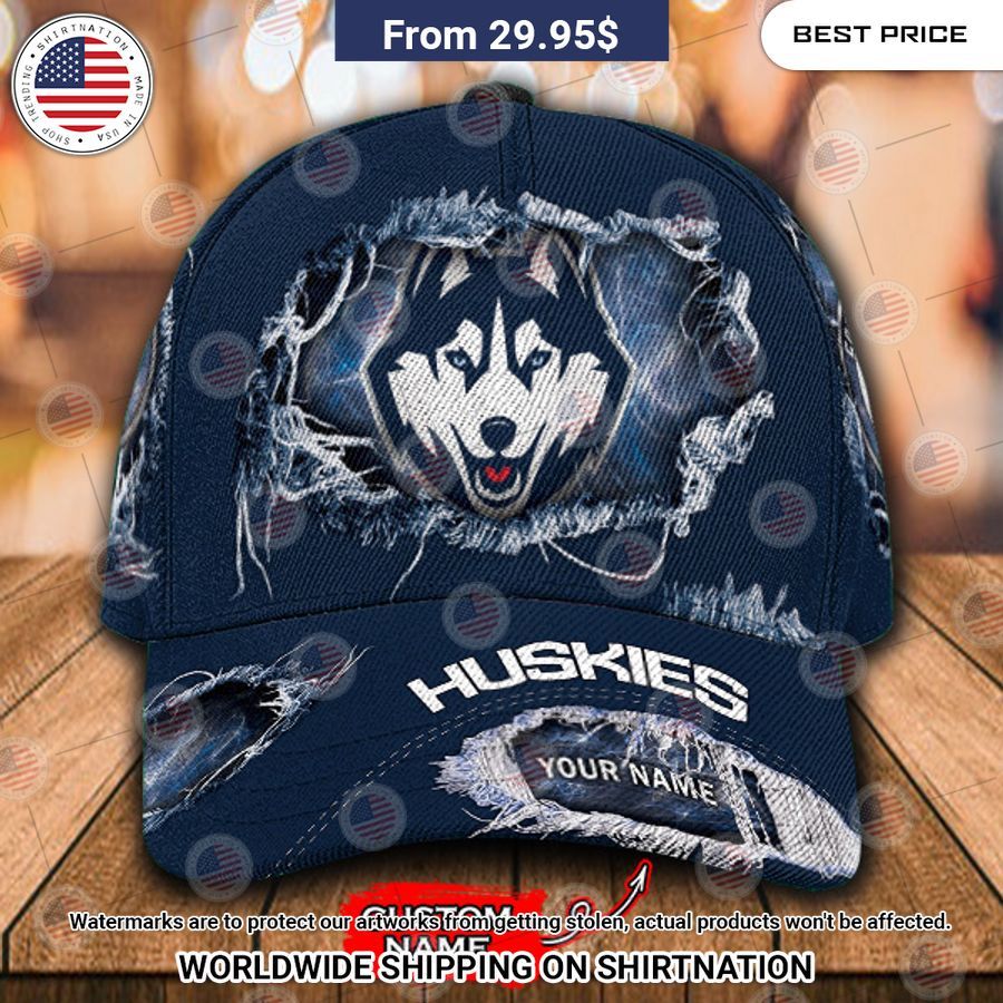 NCAA Connecticut Huskies Custom Cap You look so healthy and fit