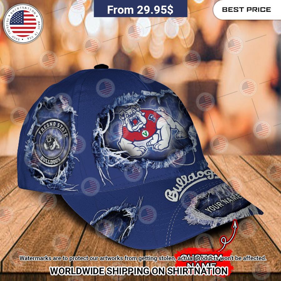 NCAA Fresno State Bulldogs football Custom Cap I am in love with your dress