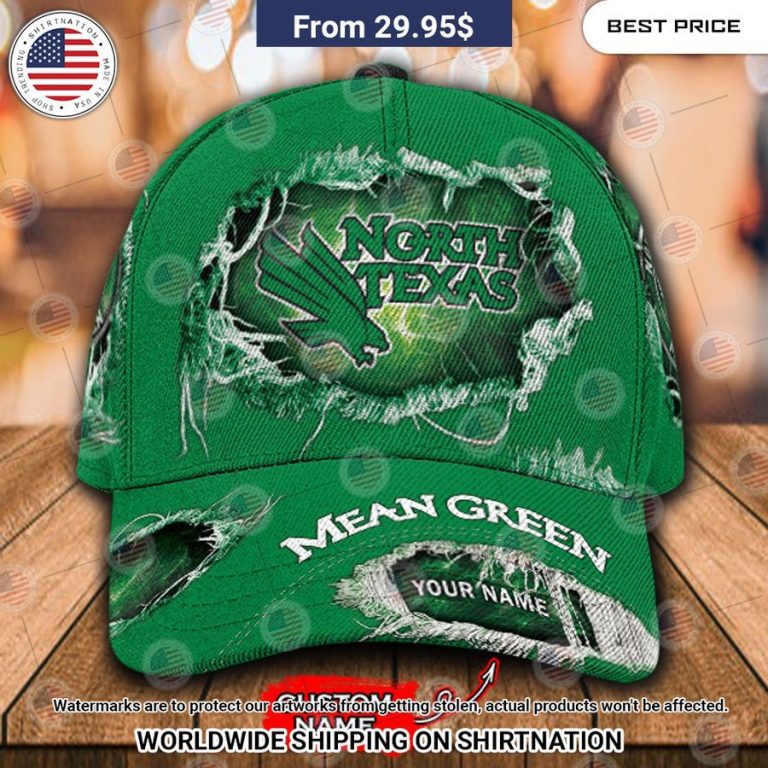 NCAA NORTH TEXAS MEAN GREEN Custom Cap Generous look