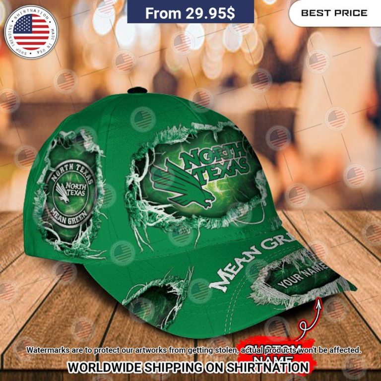 NCAA NORTH TEXAS MEAN GREEN Custom Cap Generous look