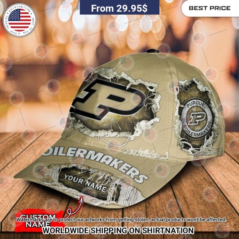 NCAA Purdue Boilermakers Custom Cap Cool DP