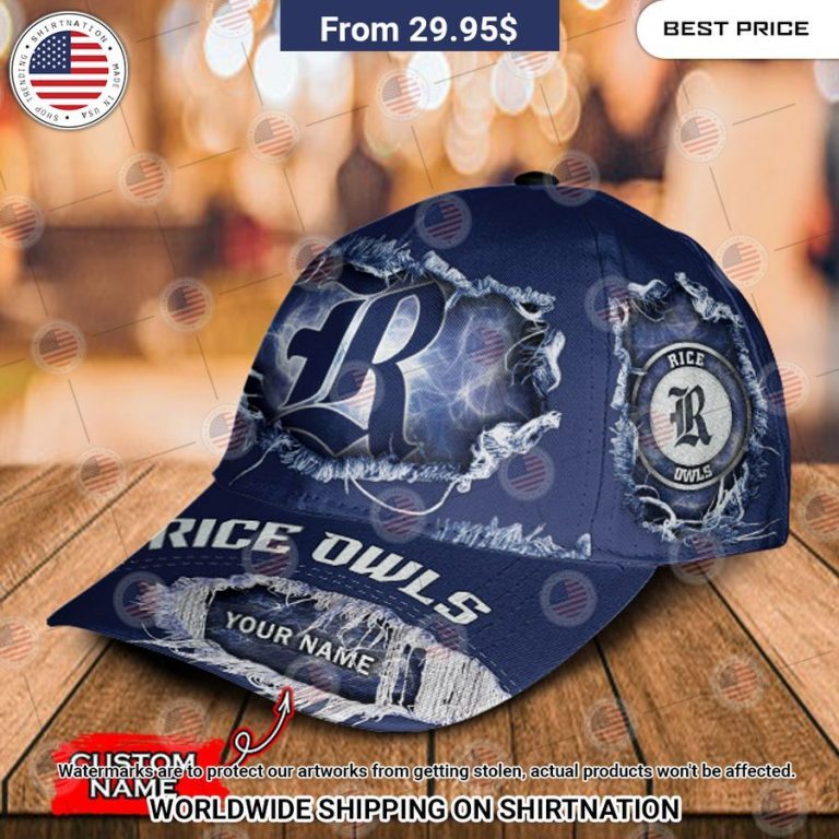 NCAA Rice Owls Custom Cap Nice shot bro