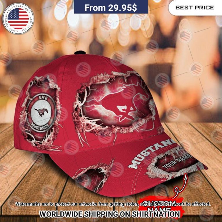 NCAA SMU Mustangs Custom Cap Nice shot bro