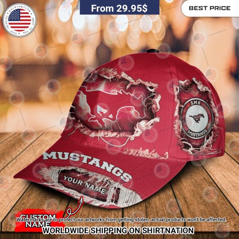 ncaa smu mustangs custom cap 3 528.jpg