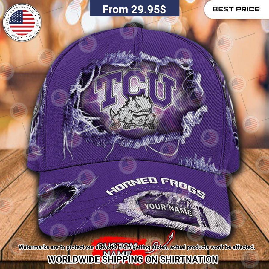 NCAA TCU Horned Frogs Custom Cap Long time