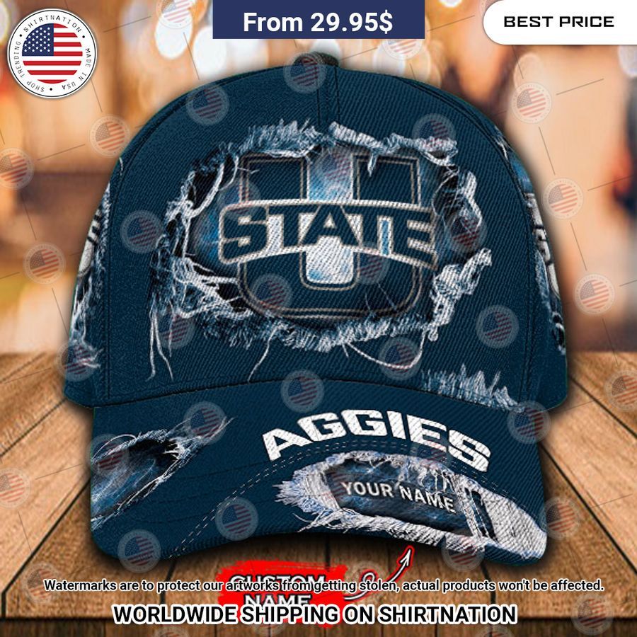 NCAA Utah State Aggies Custom Cap Out of the world