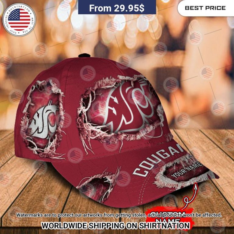 NCAA Washington State Cougars Custom Cap Heroine