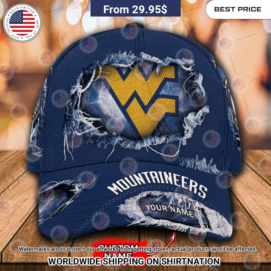 NCAA West Virginia Mountaineers Custom Cap Unique and sober