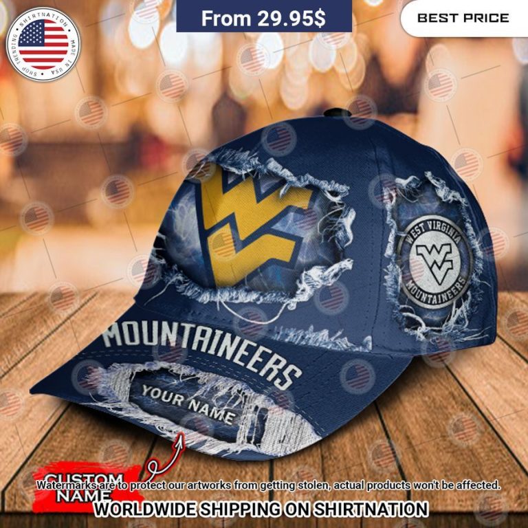 NCAA West Virginia Mountaineers Custom Cap Rocking picture