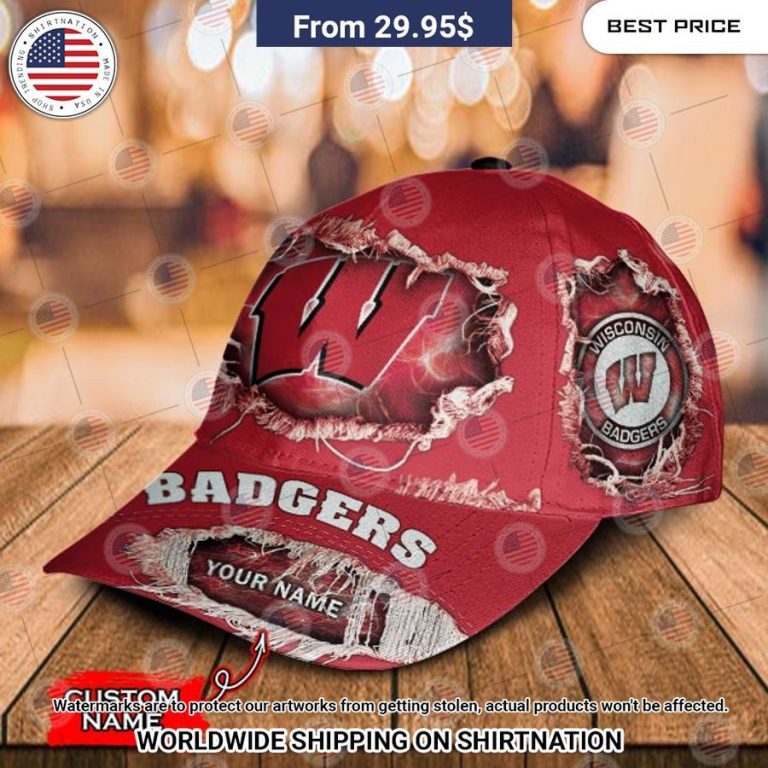 NCAA Wisconsin Badgers Custom Cap I like your dress, it is amazing