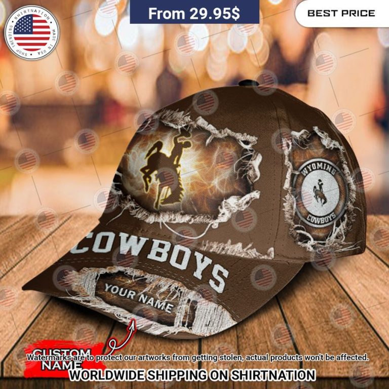 NCAA Wyoming Cowboys Custom Cap Nice photo dude