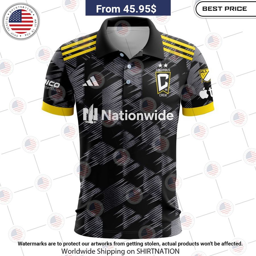 Personalized Columbus Crew 2023 Away MLS Polo Shirt You look handsome bro