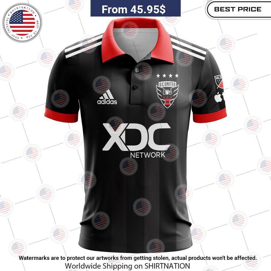 Personalized D.C. United 2023 Home Red Black MLS Polo Shirt
