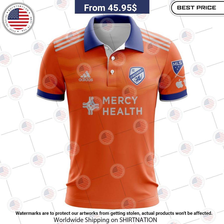 Personalized FC Cincinnati 2023 Away MLS Polo Shirt Cool look bro