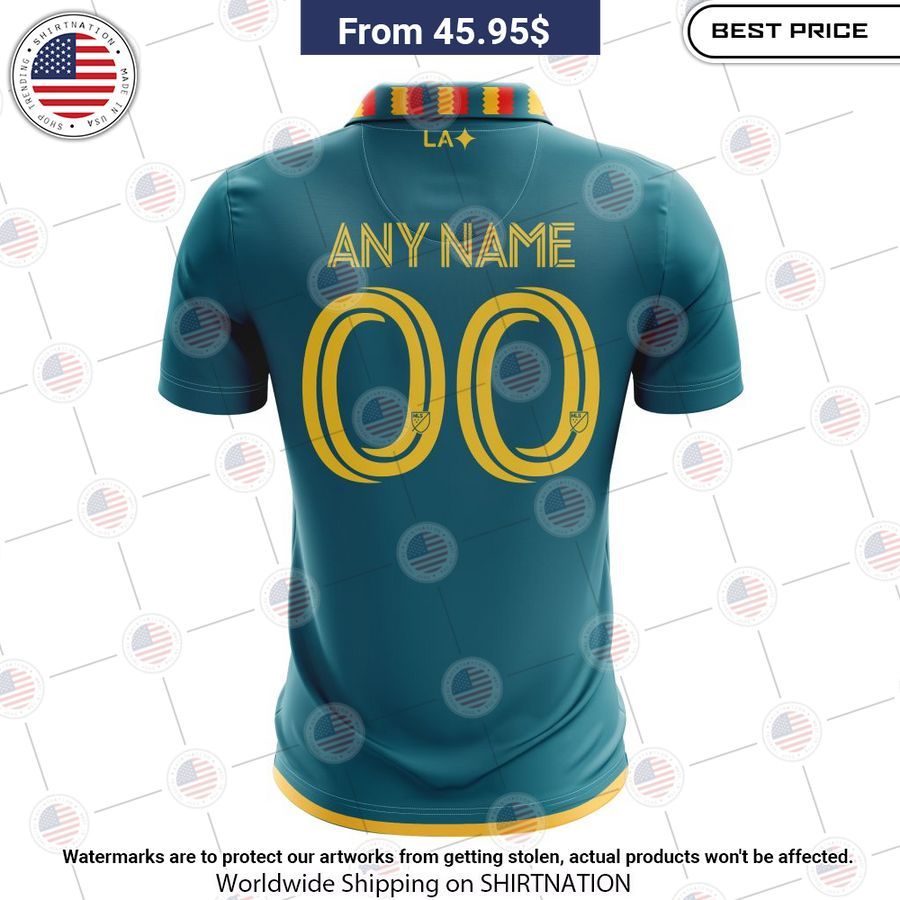 Personalized LA Galaxy 2023 Away MLS Polo Shirt My favourite picture of yours